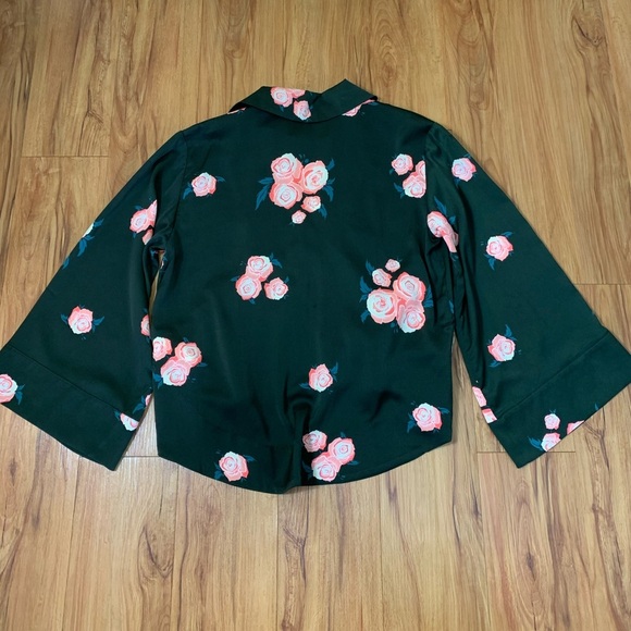 One Teaspoon Quartermaster Floral Kimono Sleeve Top - Picture 8 of 16